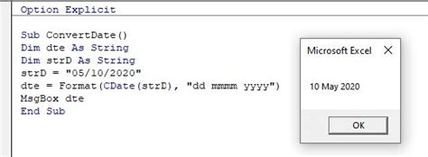 converter para string vba.